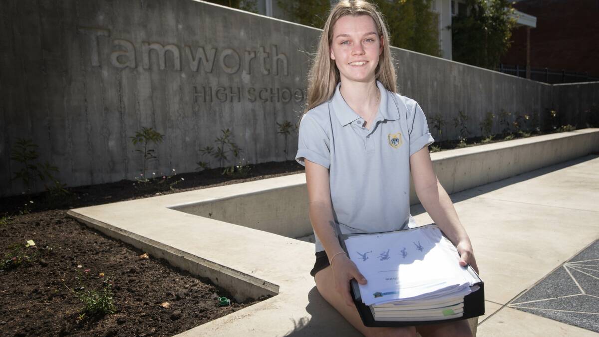 POPULAR: Tamworth High's Georgia Holcombe-Nancarrow was surprised her course was more popular with girls than boys. Photo: Peter Hardin