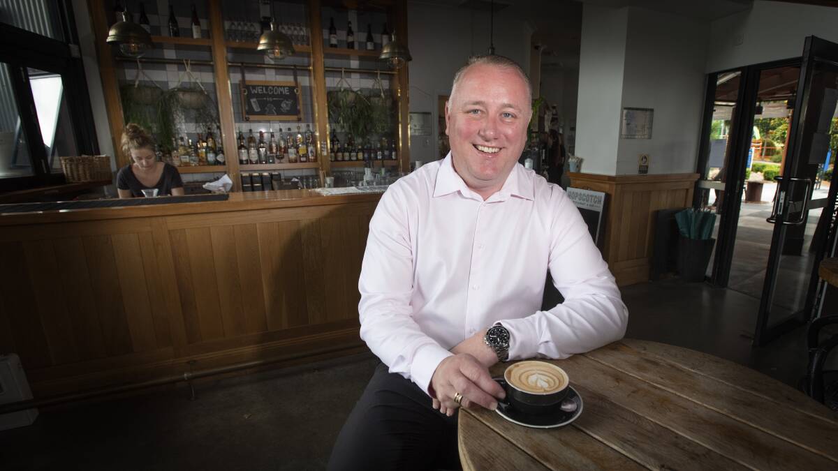COFFEE TIME: Jye Segboer has stepped down as president of the Tamworth Business Chamber, saying it's time to focus on his businesses. Photo: Peter Hardin