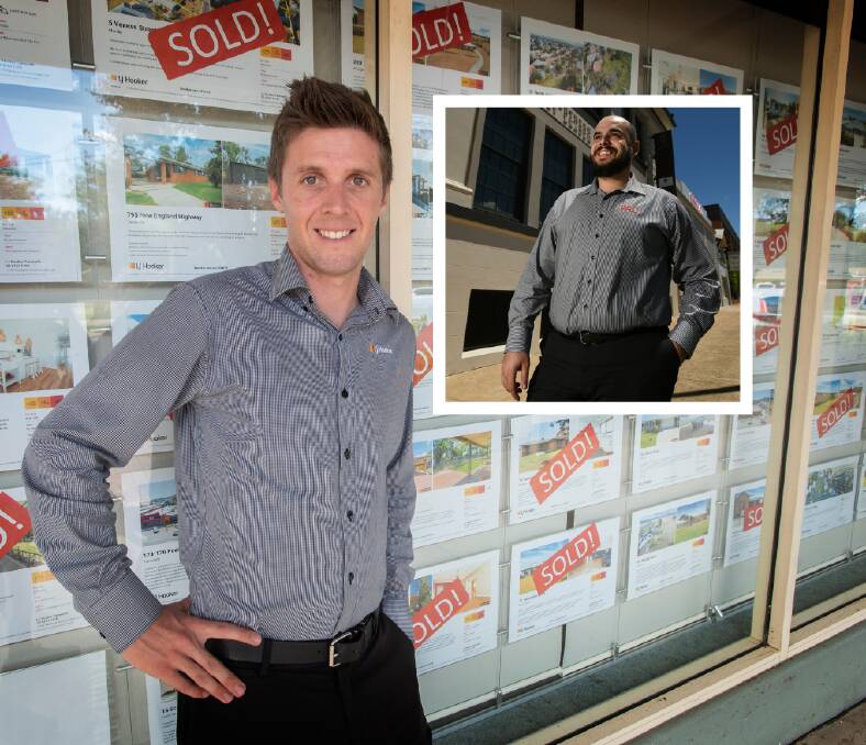 SELL: Tamworth real estate agents Sam Spokes and Mark Sleiman said the sellers market will not last much longer.