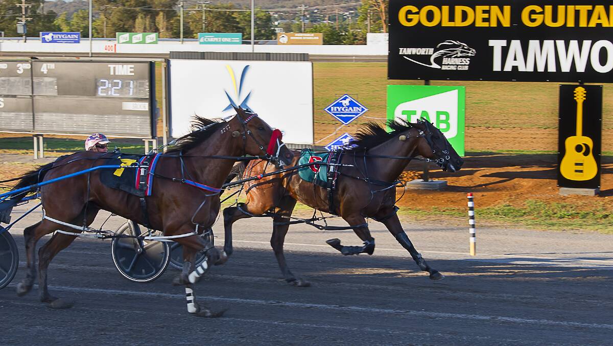 CLOSE CALL: Ziggy Rocks booked a place in the Golden Guitar final by edging out Loyola Trios in the third heat of qualifiers. Photo: PeterMac Photography 
