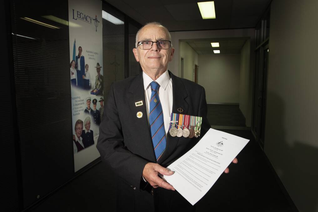HELPING HAND: Tamworth Legacy president Greg Roese is hopeful the independent inquiry could allow for the introduction of a regional veterans hub. Photo: Peter Hardin 080220PHB004 