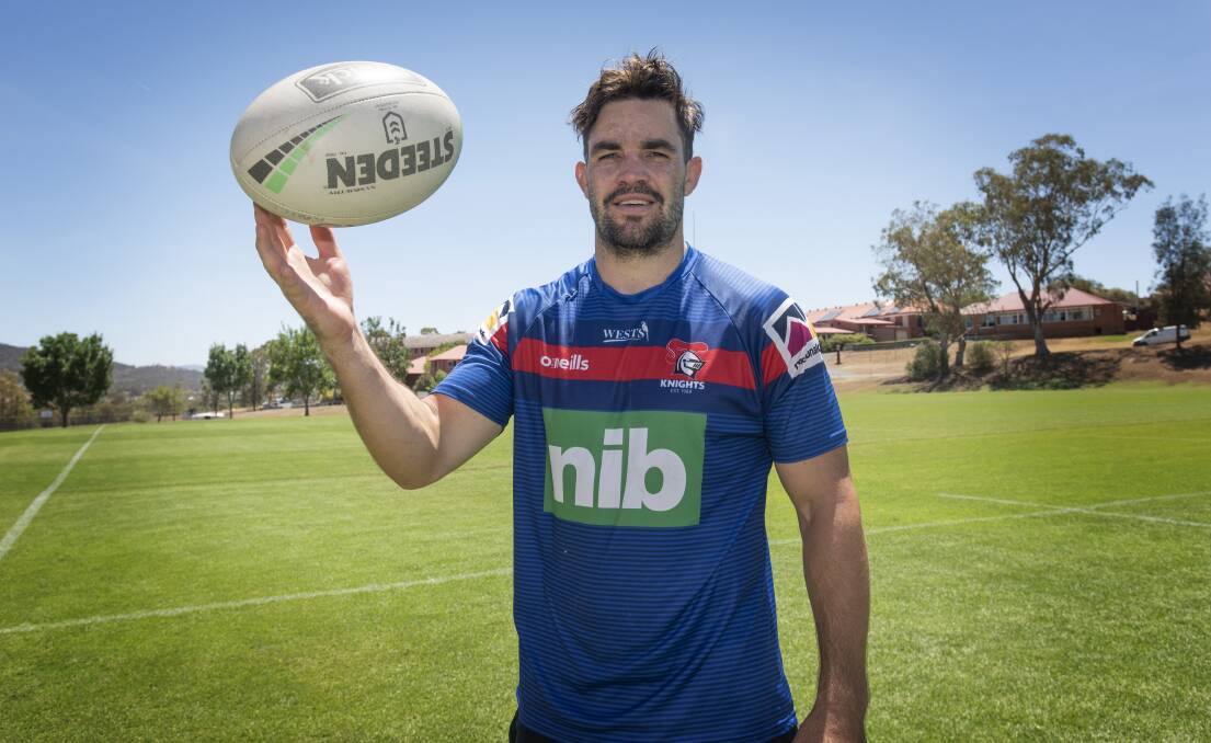 ON TOUR: Knights second-rower Aidan Guerra is relishing the chance to reconnect with the Tamworth community during this week's training camp. Photo: Peter Hardin 161219PHC008