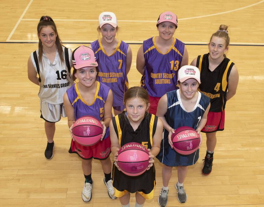 A GOOD CAUSE: The Tamworth Basketball Association will be going pin in the final round of the Servies Super Slam competition to support the Tradies Support the Ladies campaign. Photo: Peter Hardin 221119PHD004 