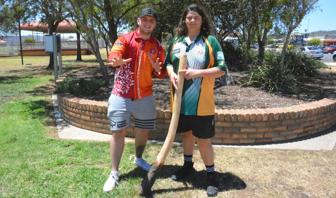 PITCHING IN: James Hogbin and Braithon Winsor will be among Gunnedah's dancers. Photo: Jessica Worboys 