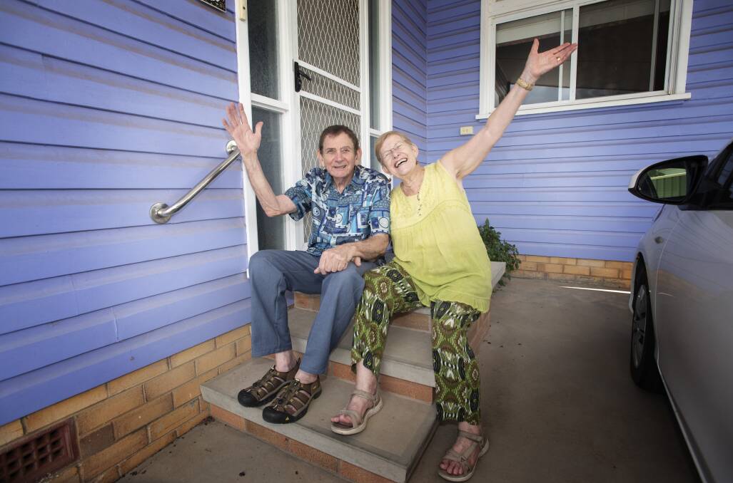 HOME SWEET HOME: Eddie and Barbara Whitham. Photo: Peter Hardin 060320PHF013 