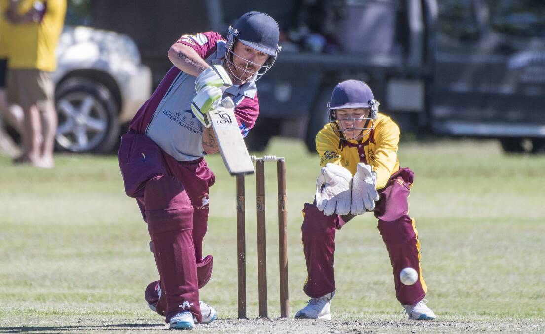 BIG HOLE TO FILL: West Tamworth will be without opening batsman Daniel Collinson for their clash with Old Boys on Saturday due to a finger injury. Photo: Peter Hardin 