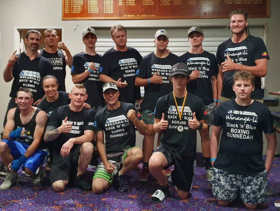 TOP EFFORT: Several of Black 'N' Blue Boxing's members scored convincing victories at the Edgeworth Bowling Club. Photo: Supplied 