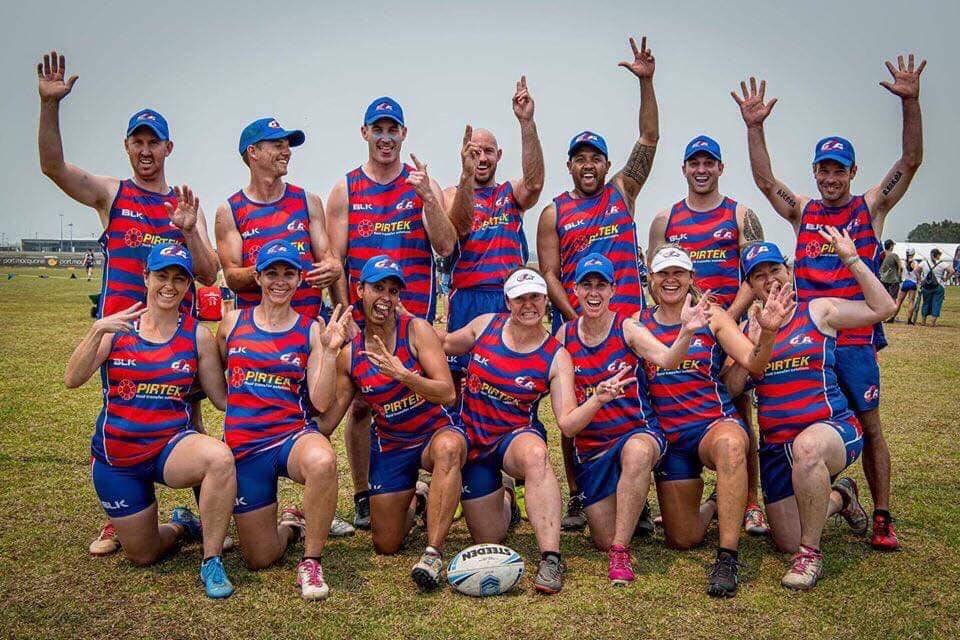 TOP EFFORT: Gunnedah Touch Association's masters team put on an impressive display, reaching the semi-finals of the state cup. Photo: Gunnedah Touch Association Facebook page
