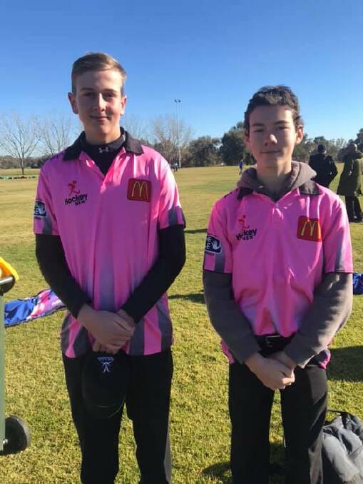 TOP HONOUR: Sam Griffiths and Ben O'Connor ahead of the division four grand final. Photo: Supplied 