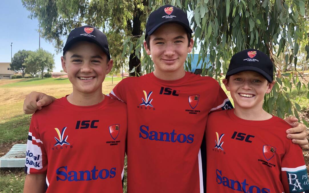 IMPRESSIVE: Tamworth's Charlie Henderson, Ben Livingstone and Zac Craig have impressed with bat and ball so far in the State Challenge. Photo: Supplied 