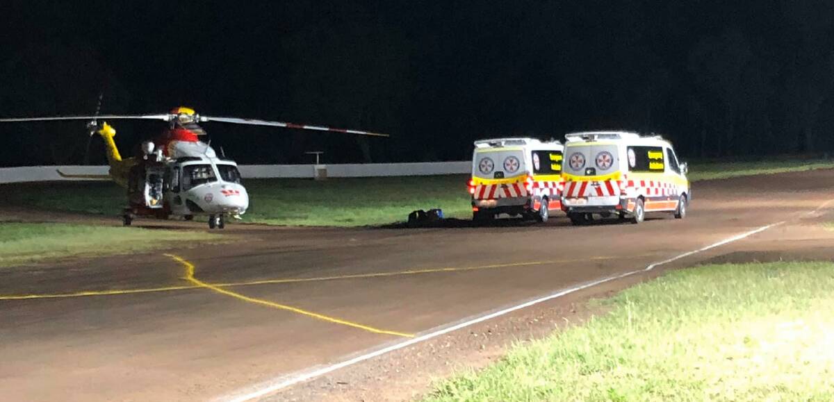 SETBACK: Two riders were transported to hospital after separate incidents on Saturday night. Photo: Supplied 
