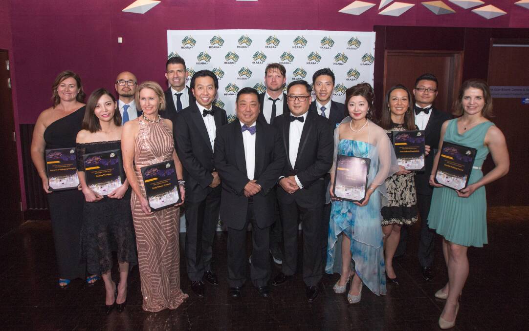 UP FOR GRABS: Lively Linseed's Jacqui Donohue (pictured Hong Kong-Australia Business Association Awards) at last year's is hopeful of taking home an award at tomorrow night's Hong Kong-Australia Business Association Awards. Photo: Supplied