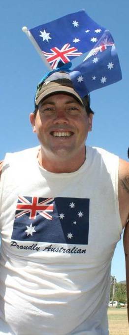 Alex Costello (pictured on Australia Day 2014). 