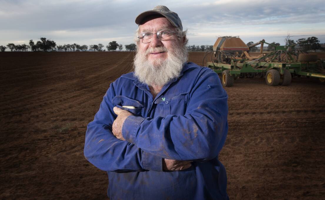 UPBEAT: Tamworth farmer Terry Blanch remains optimistic about this year's harvest. Photo: Peter Hardin