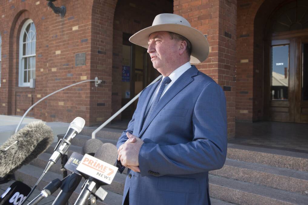 LOOKING AHEAD: New England MP Barnaby Joyce is calling for the federal government to sell off some its assets to help pay for its COVID-19 debt. Photo: Peter Hardin 240720PHA101