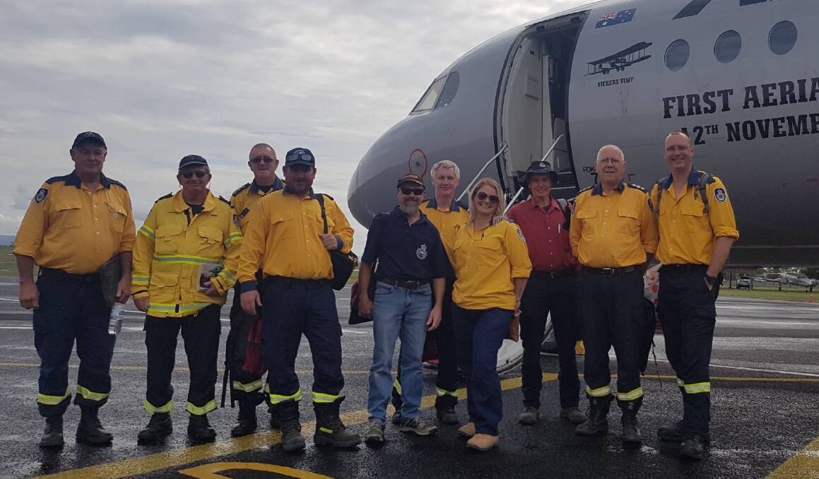 ON THE MOVE: The third strike force of New England and Northern Tablelands RFS crews has left to help fight fires near Albury. Photo: Supplied 