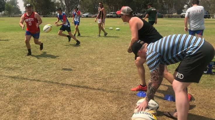 ON THE TRACK: The Gunnedah Bulldogs began their preparations for the 2020 Group 4 season with their first pre-season training session on Sunday. Photo: Supplied 