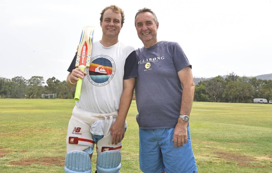 SET TO GO: Nathaniel Young has received plenty of support from his father Mark ahead of next week's national carnival in Geelong. Photo: Billy Jupp 