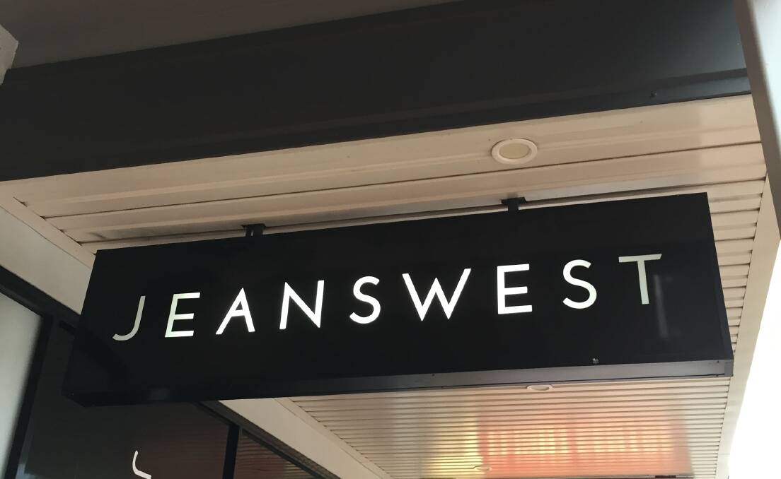 UP IN THE AIR: The future of Tamworth's Jeanswest store in doubt after the company went into voluntary administration this week. Photo: Billy Jupp 
