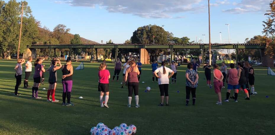 NEW ERA: Tamworth's weekly Kick-On for Women program at Viaduct Park has been well attended in recent weeks. Photo: Supplied 