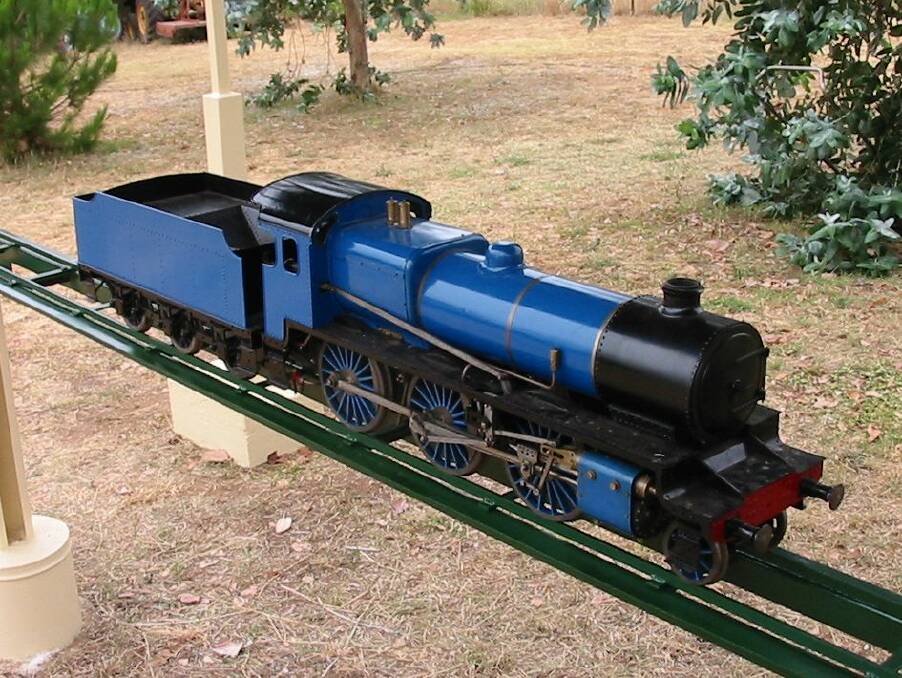 VINTAGE TRAIN: This 12.5 inch gauge steam train will go home with one lucky buyer from the Monteray Road clearing sale on Saturday. Photo: Supplied.