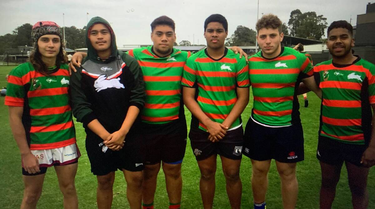 STEP FORWARD: Gunnedah's Trent White, left, will represent South Sydney during the Harold Matthews Cup. Photo: Supplied 