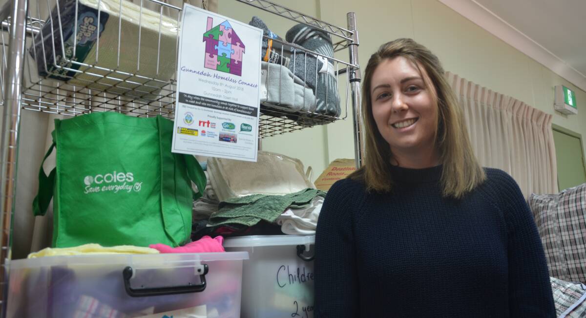 HELPING HAND: Gunnedah Family Support Homebase's Lenelle Ritter is busy preparing for Homeless Connect Day on August 8. Photo: Billy Jupp 