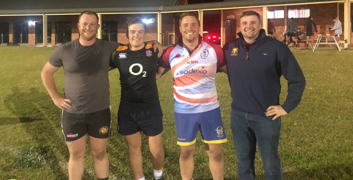 FITTING IN: Red Devils' international imports Sam Wharton, George Gribble, Richard Biggin and Lewis McClinton. Photo: Supplied 