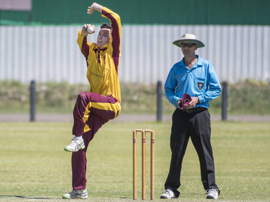 KEY PLAYER: New City United captain Peter Mead will be looking to off spinner Scott Brennan (pictured) to take wickets during the upcoming season. Photo: Peter Hardin 271018PHD013 