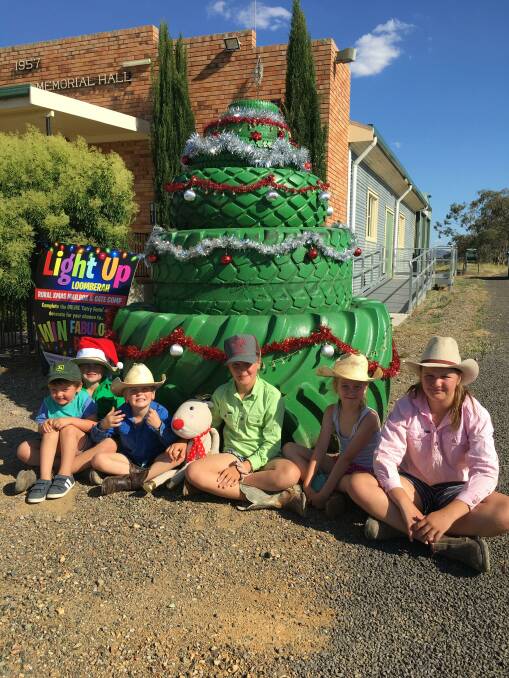Festive cheer: Loomberah locals of all ages are getting into the festive spirit with the Light Up Loomberah competition. Photo: Billy Jupp 