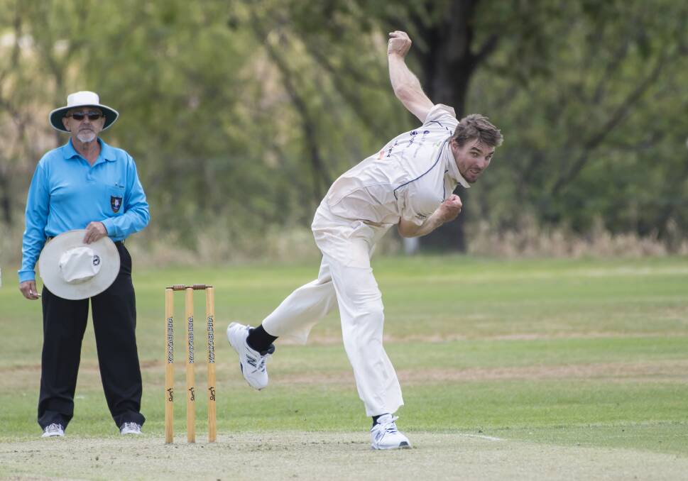SITTING OUT: South Tamworth fast bowler Tom O'Neill has opted to take a break from playing cricket this summer. Photo: Peter Hardin 
