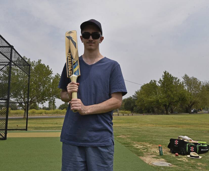 LEARNING CURVE: Tamworth's Bradley Carriage took inspiration from NSW's victory at the National Cricket Inclusion Championships in Geelong. Photo: Billy Jupp 
