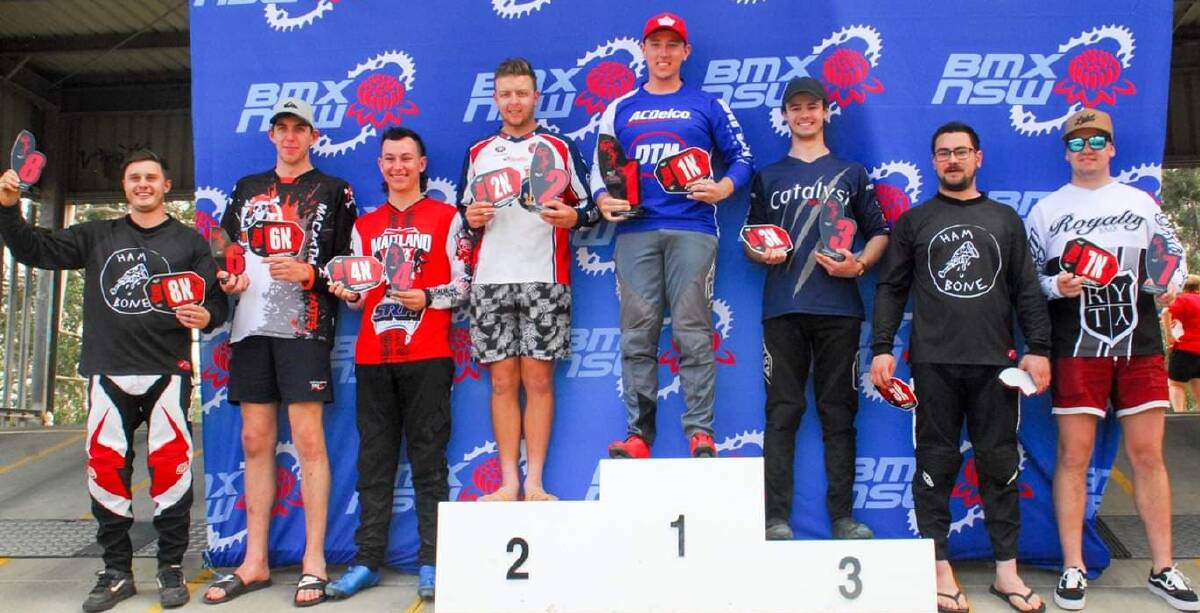 RIDING HIGH: Dan Morris stands tall after claiming victory on behalf of the Tamworth City BMX club at the state titles. Photo: Supplied 