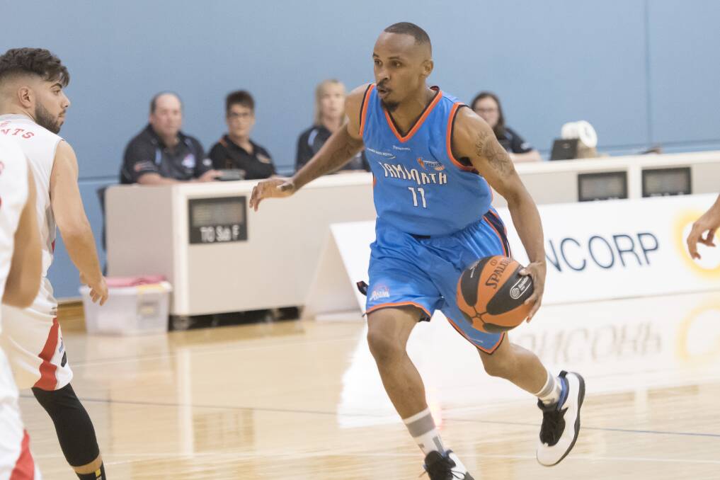 HONOURED: Bolts point guard Quayshun Hawkins was named the league MVP ahead of the weekend's finals series. Photo: Peter Hardin 130419PHG067 