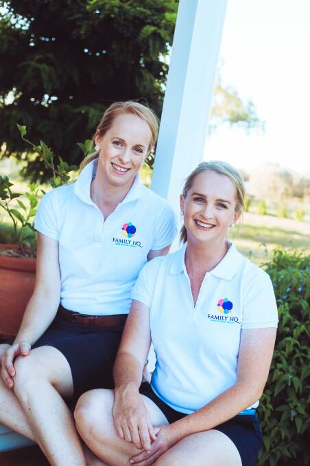 DYNAMIC DUO: Sisters Sarah Gleeson and Liz Crowe have officially launched the Family HQ app. Photo: Supplied 