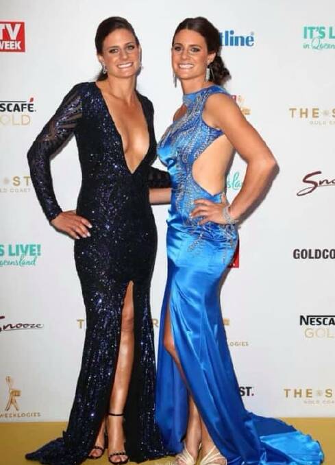 DIGGING DEEP: Travel Guides star Stacey 'Stack' Wilburn, right, will auction off her Logies dress at the AELEC. Photo: Stacey Wilburn