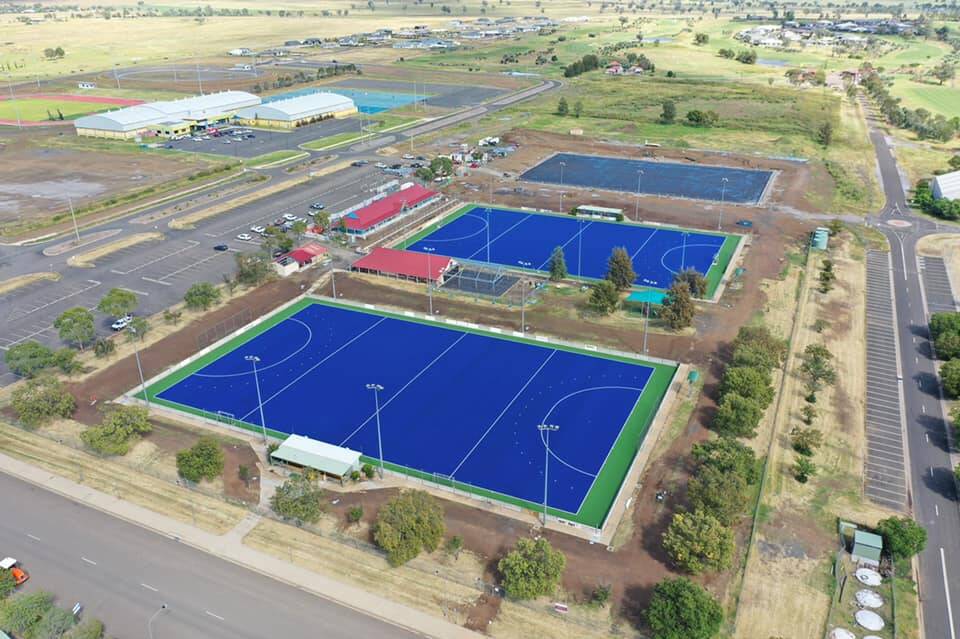 FULL STEAM AHEAD: The Tamworth Hockey Centre upgrade has continued to make progress despite recent wet weather and the COVID-19 pandemic. Photo: Supplied 