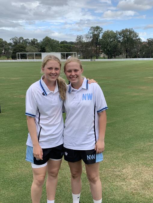 IMPRESSIVE: Lara Graham and Alyssa Ford both secured places in the CHS girls seconds cricket team after strong performances during the carnival. Photo: Supplied