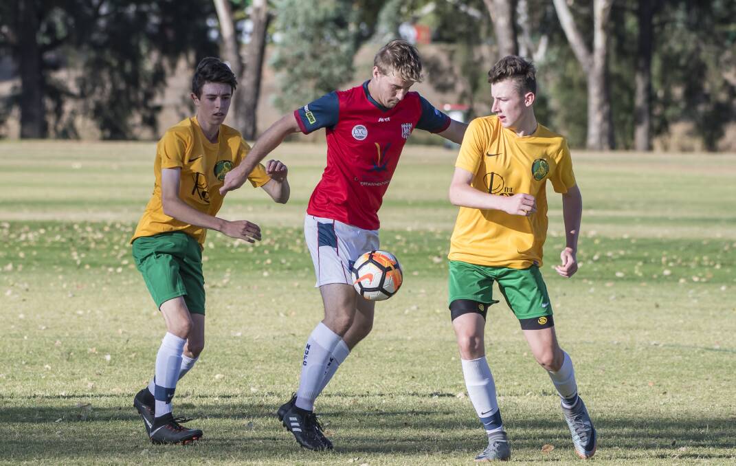 COMMITMENT: Mitchell O'Keefe (centre) is hopeful a new structure will make Oxley Vale-Attunga more driven in season 2019. Photo: Peter Hardin 