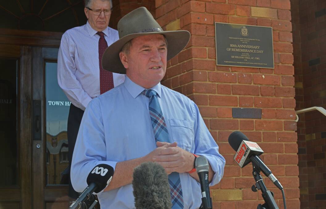 COMMON SENSE: New England MP Barnaby Joyce encourages people to get a COVID-19 vaccine should one become available. 