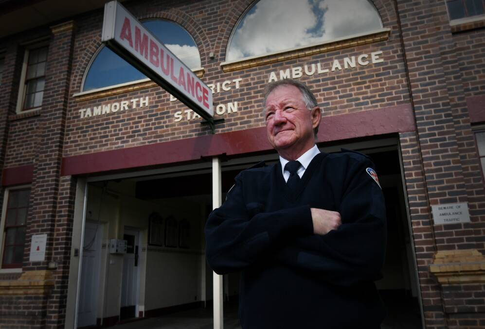 ICON: Tamworth paramedic Sean O'Connor is preparing for retirement after 40 years of serving the community. Photo: Gareth Gardner 240820GGA01 