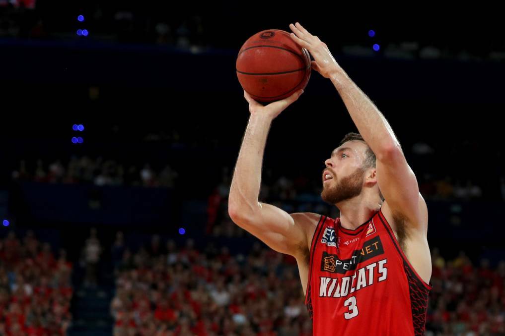 BIG EFFORT: Tamworth's Nick Kay starred for the Perth Wildcats in their 81-71 victory over Melbourne United. Photo: 