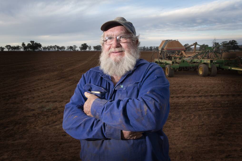 CONFIDENT: Tamworth farmer Terry Blanch is unconcerned by the threat of a potential tariff placed on Australian barley by China. Photo: Peter Hardin 130520PHD025