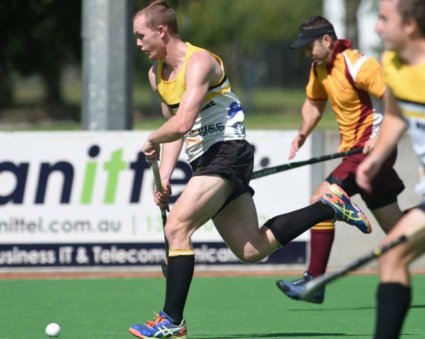 ATTACKING WEAPON: A four-goal performance from Issac Farmilo proved to be the difference in the Workies victory over the Kiwi Diggers. Photo: Gareth Gardner 