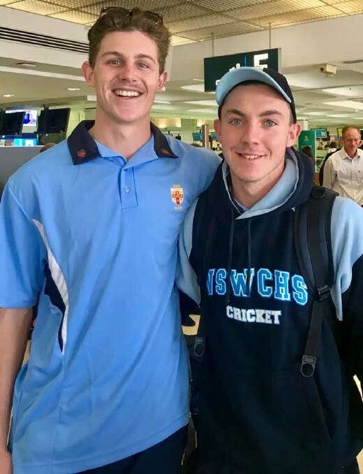 YOUNG GUNS: Issac Barry (Singleton) and Adam McGuirk (Gunnedah) set off for the U.K. Photo: Supplied