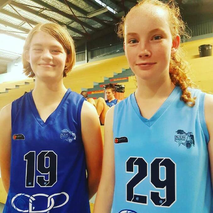 GREAT EXPERIENCE: Thunderbolts Under-17 CDT representatives Ariana Klein and Marley Pitt. Photo: Supplied 