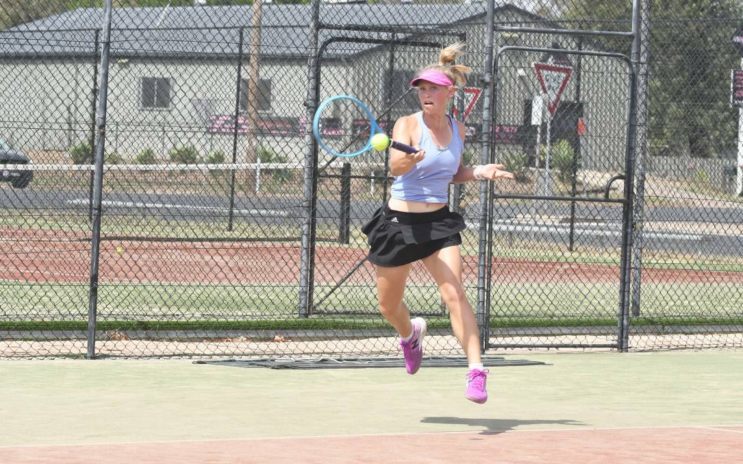 BIDING HER TIME: Anna Bishop is one of Gunnedah's many rising tennis stars eagerly awaiting a return to action. Photo: Supplied 