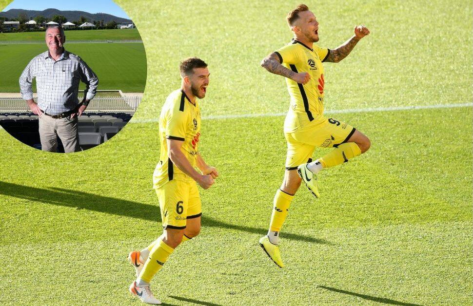 BIG TIME: Wests CEO Rod Laing said the Wellington Phoenix would be most welcome at Scully Park. Photos: Peter Hardin, Wellington Phoenix 
