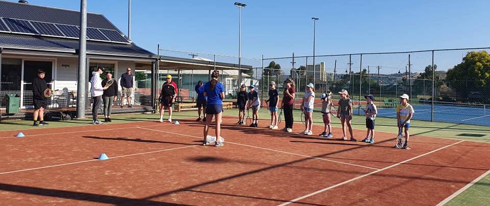 SMASH HIT: Athletes of all ages took part in a variety of blind and low-vision sports such as tennis, golf, cricket and goalball. Photo: Supplied 