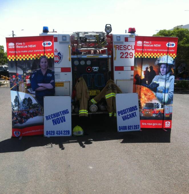 JOIN UP: Fire and Rescue NSW are seeking new part-time recruits for stations around the region. Photo: Supplied 